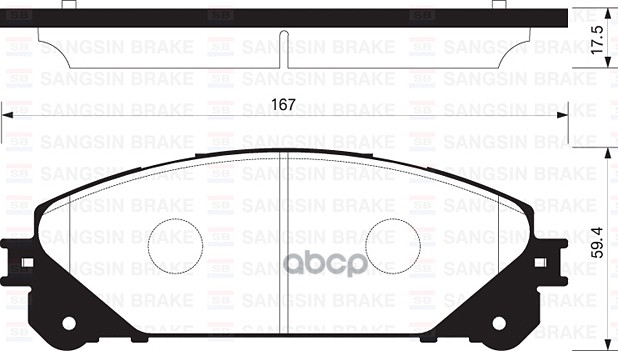 Колодки передние SANGSIN BRAKE SP2137